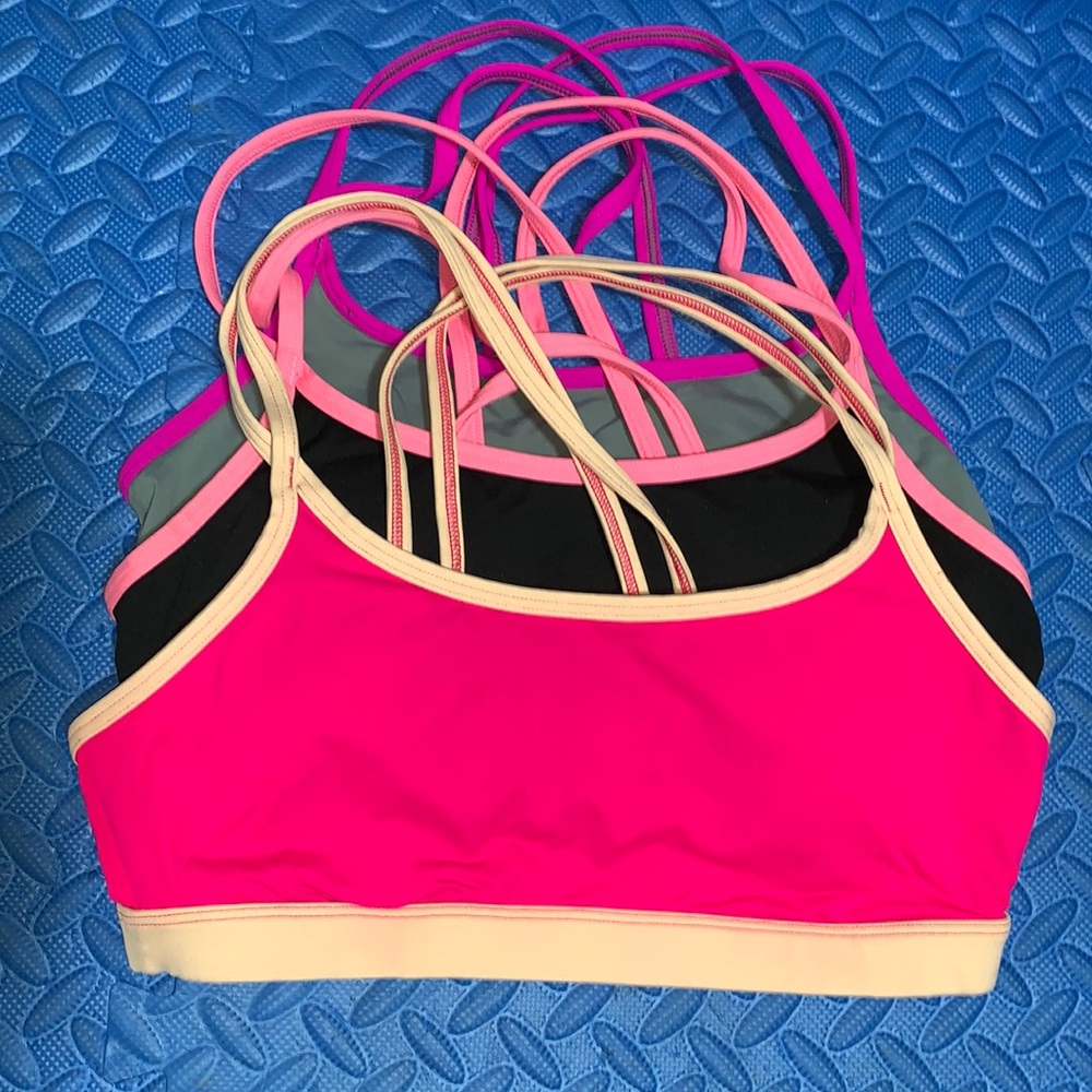 3 VS Pink Sports Bras
